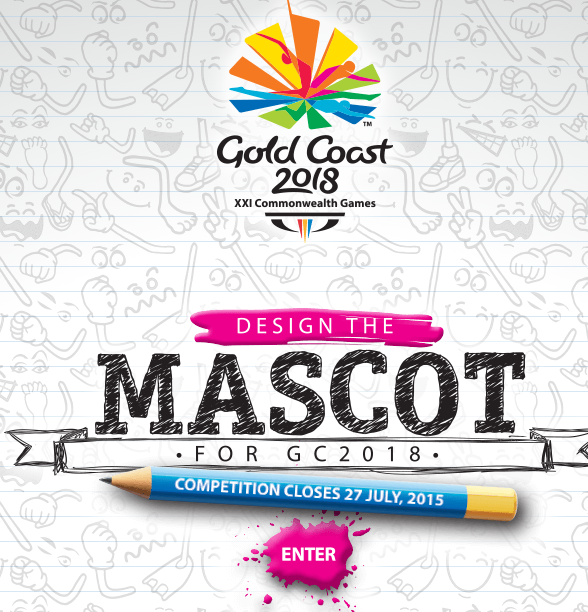 Entries from all over Australia are being encouraged to design a mascot for Gold Coast 2018 ©Gold Coast 2018