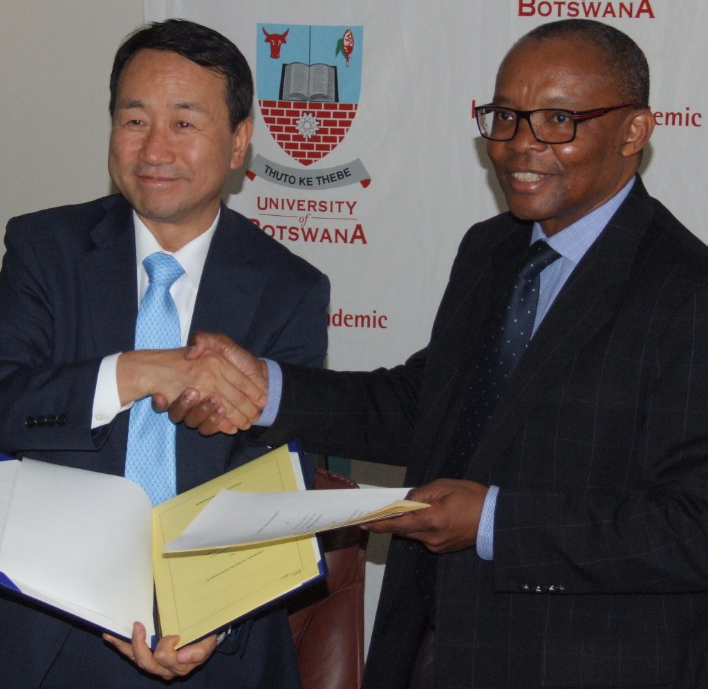 The University of Botswana and the South Korean embassy have signed an MoU ©University of Botswana