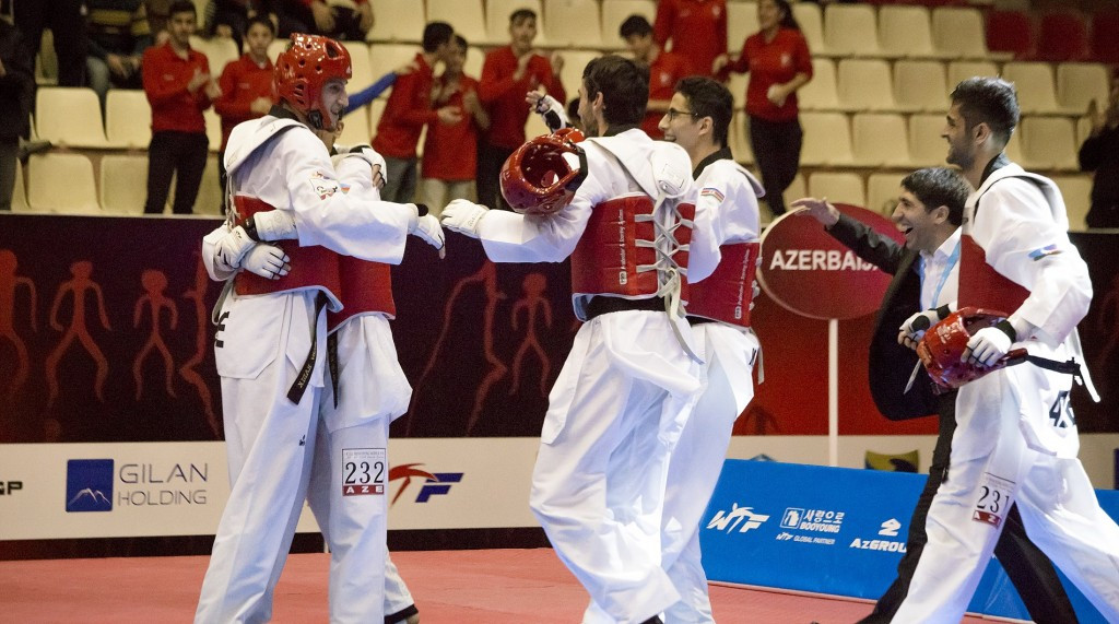 Azerbaijan retained their men's team title with a dominant display over the two day competition ©WTF 