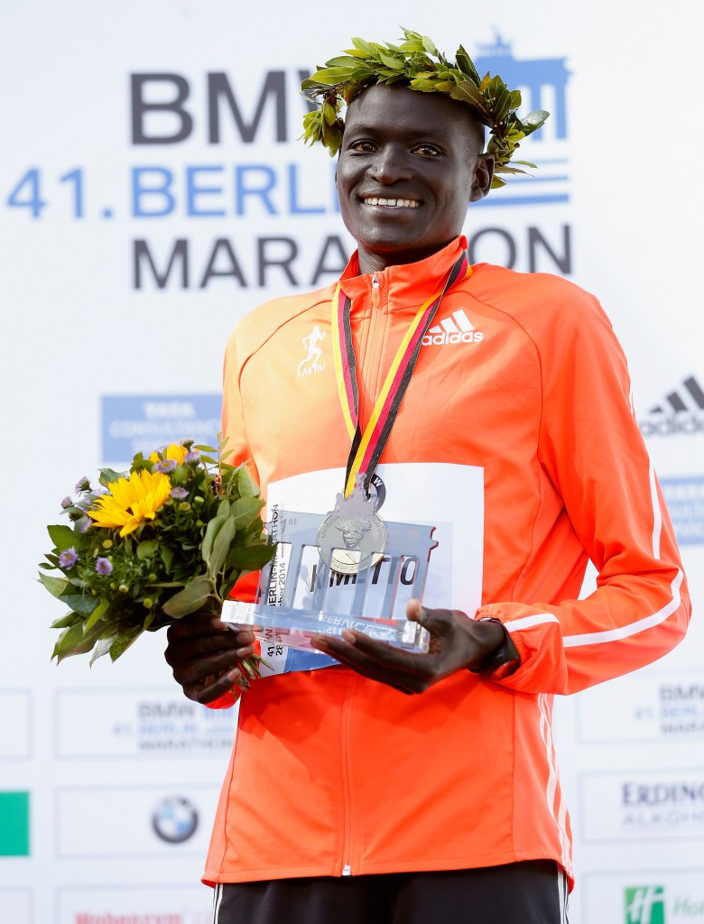 Dennis Kipruto Kimetto broke the world record with a time of 2:02.57 in 2014 ©Getty Images