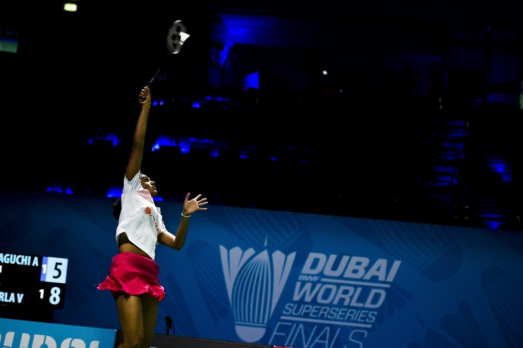 Pusarla Sindhu came from behind to triumph in her first women's singles match ©Getty Images