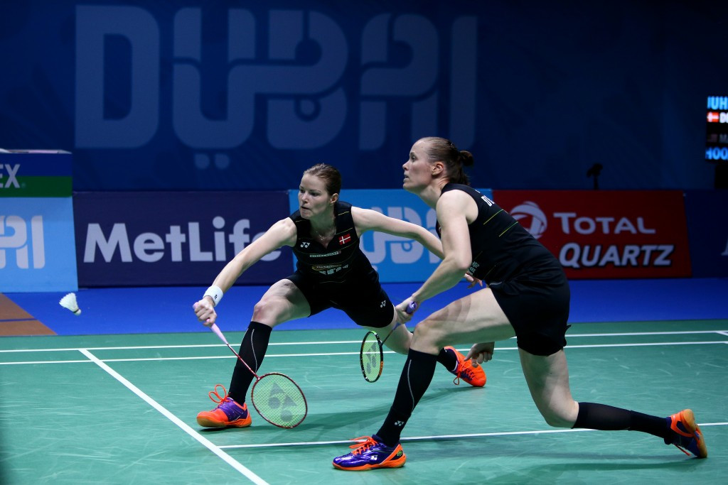Olympic silver medallists Christinna Pedersen and Kamilla Rytter Juhl won their women's doubles opener ©Getty Images