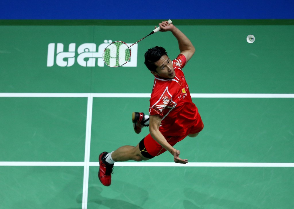 As did Tian Houwei after his second victory of the tournament ©Getty Images