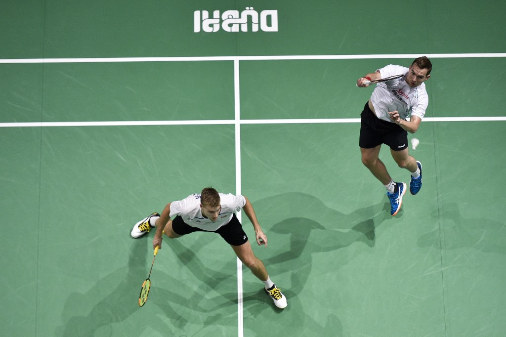 Mads Conrad-Petersen and Mads Pieler Kolding impressed as they secured a last four spot in the men's doubles ©Getty Images