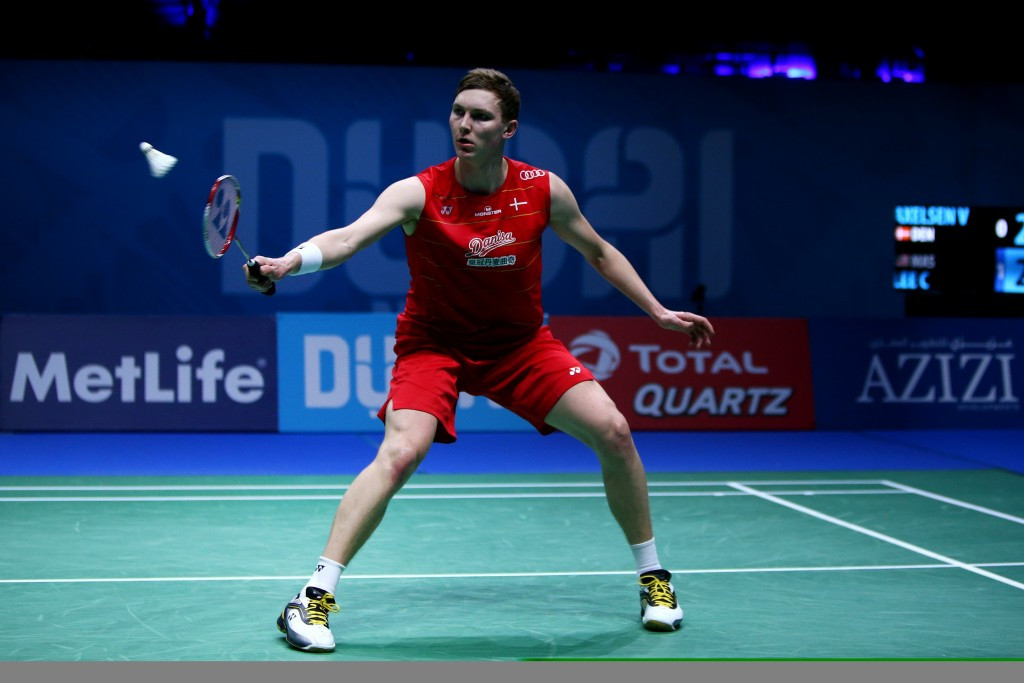 Viktor Axelsen hit back to beat his rival for the first time to progress ©Getty Images