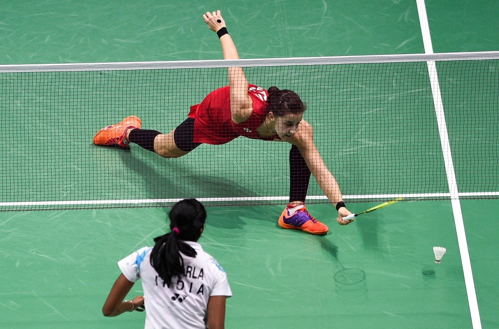 Olympic champion Carolina Marin bowed out after a third straight loss ©Getty Images
