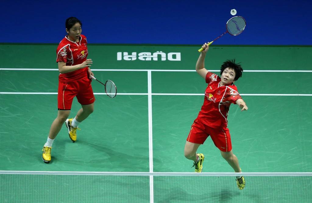 China’s Chen Qingchen and Jia Yifan combined to good effect in the women's doubles ©Getty Images
