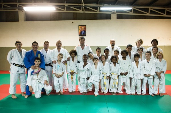 A judo club visit in New Caledonia