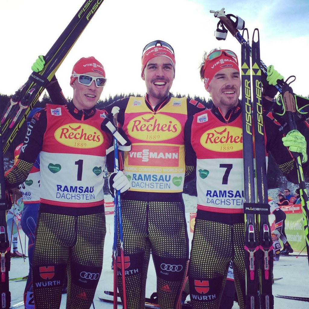 Germany dominated the event in Ramsau am Dachstein by finishing in the top four places ©FIS