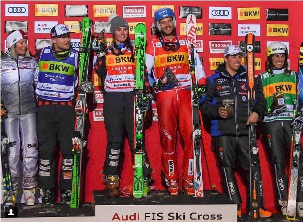 Olympic champions Thompson and Chapuis move closer to overall titles with victories at FIS Ski Cross World Cup