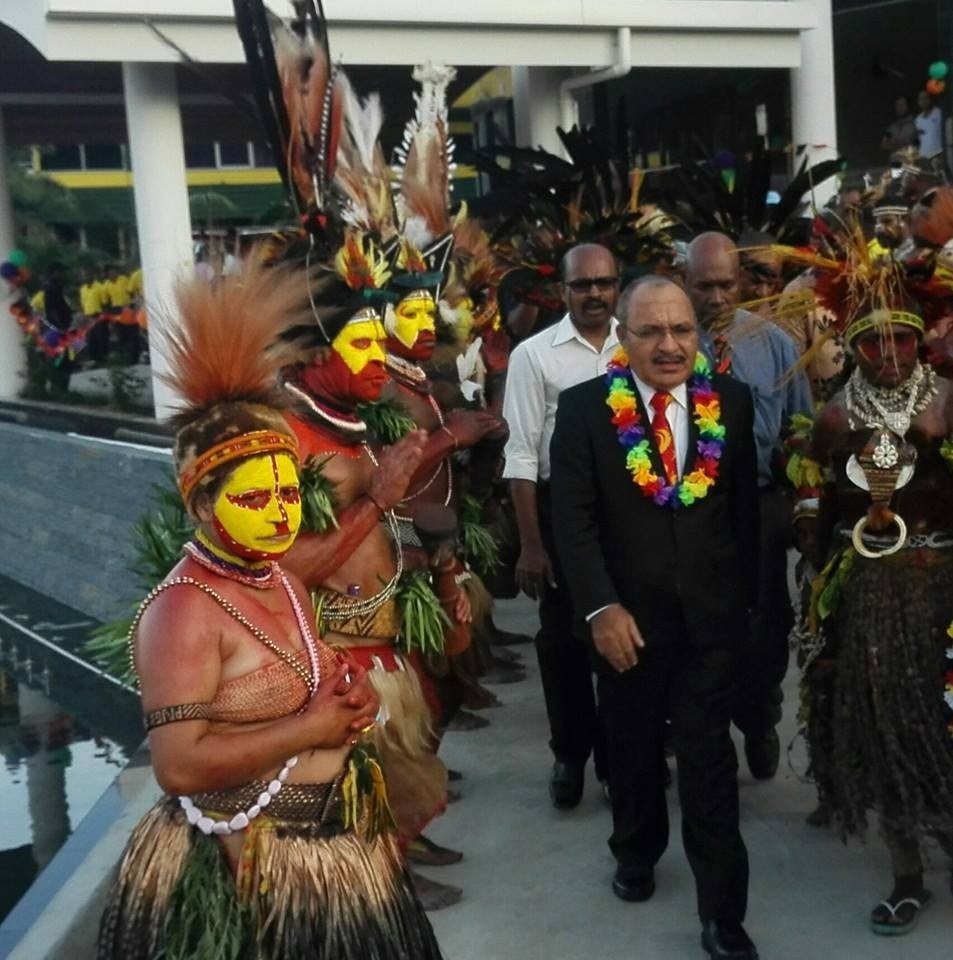 Papua New Guinea Prime Minister Peter O’Neill today opened City Hall in time for the start of the Pacific Games on Saturday at a special ceremony in Port Moresby