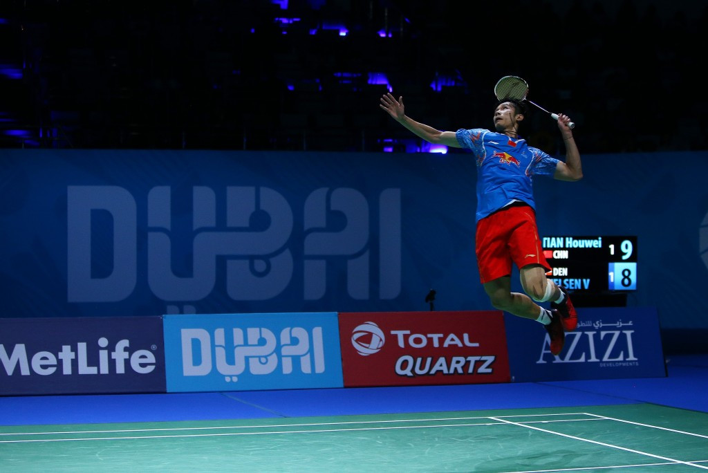 He overcame China's Tian Houwei in three games ©Getty Images