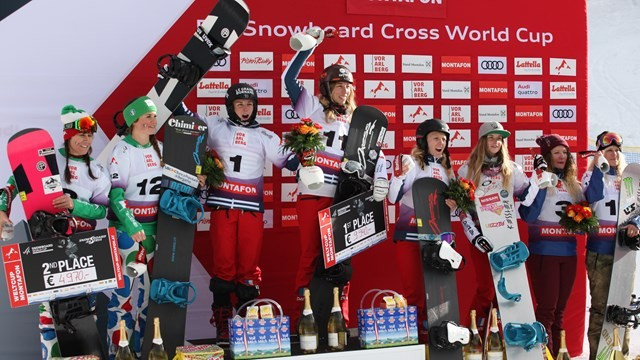 France and Spain win team competitions at FIS Snowboard Cross World Cup