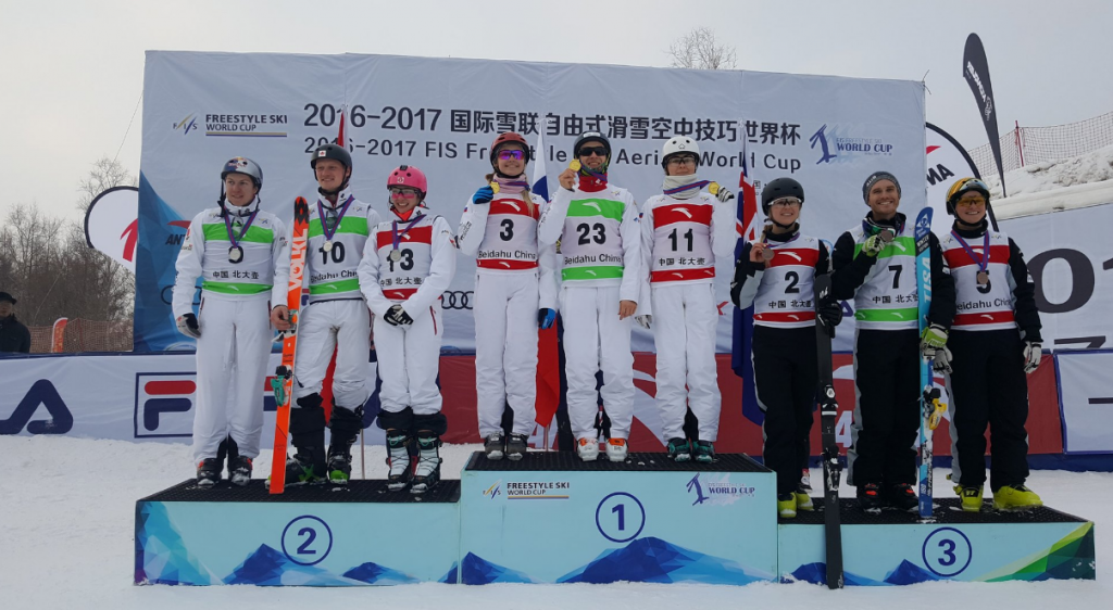Russia claimed victory in the aerials team event ©FIS