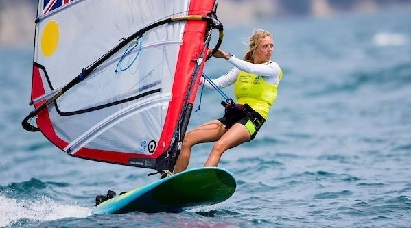 Emma Wilson of Britain secured gold in the women's RS:X with a day to spare ©World Sailing