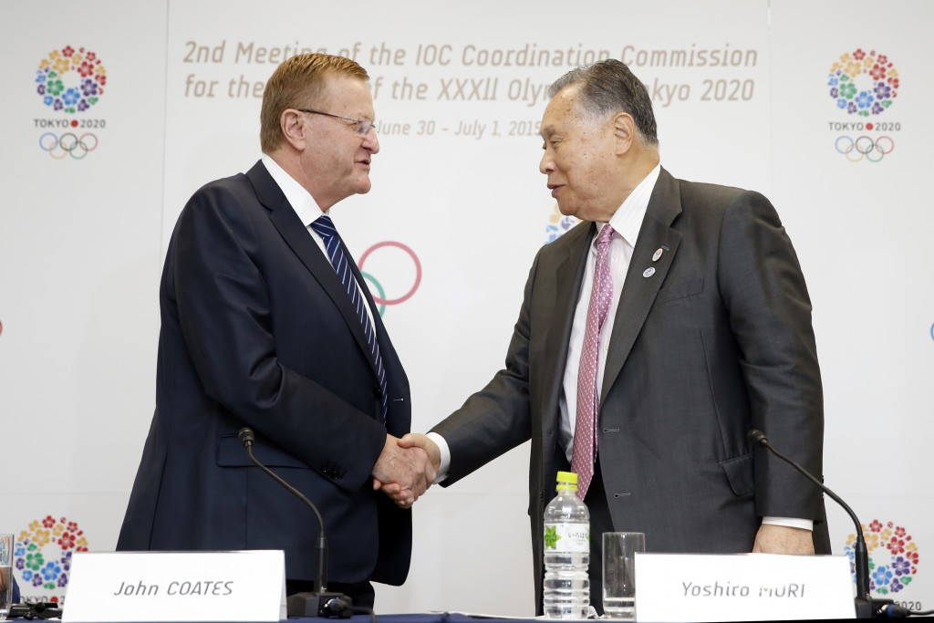 IOC Coordination Commission chairman John Coates praised the work done so far by Tokyo 2020, led by Yoshirō  Mori, in preparing for Olympics and Paralympics 
