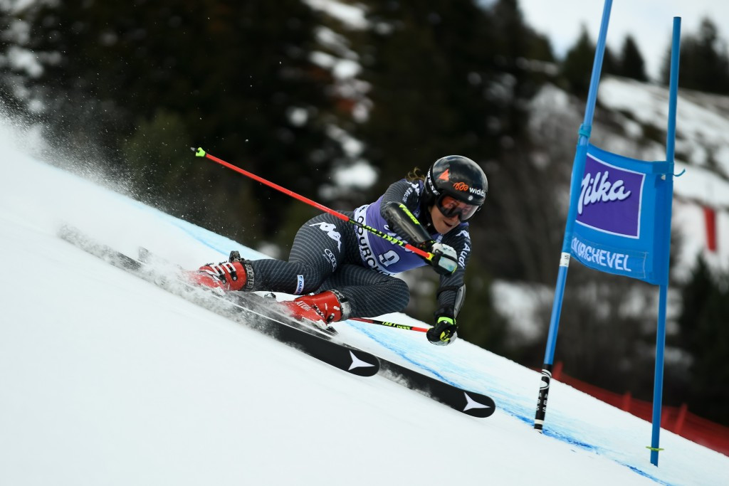 Sofia Goggia was leading before the cancellation ©Getty Images