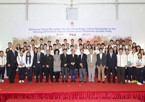 Hong Kong NOC honours Asian Beach Games delegation