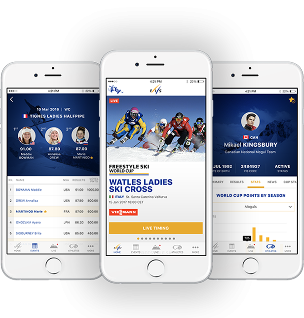 The International Ski Federation has launched its new app ©FIS 