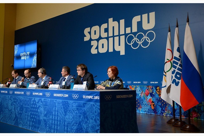 Lviv pictured presenting their bid during Sochi 2014 before withdrawing soon afterwards due to political problems in Ukraine ©Getty Images
