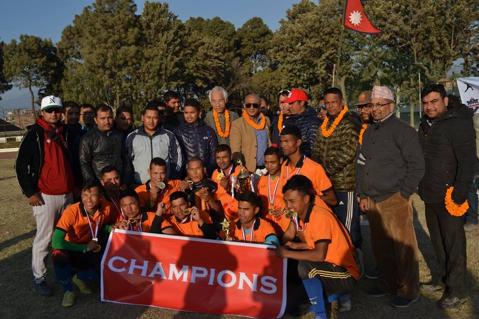 The Armed Police Force claimed the Nepal Baseball Championship title ©Nepal Baseball and Softball Association