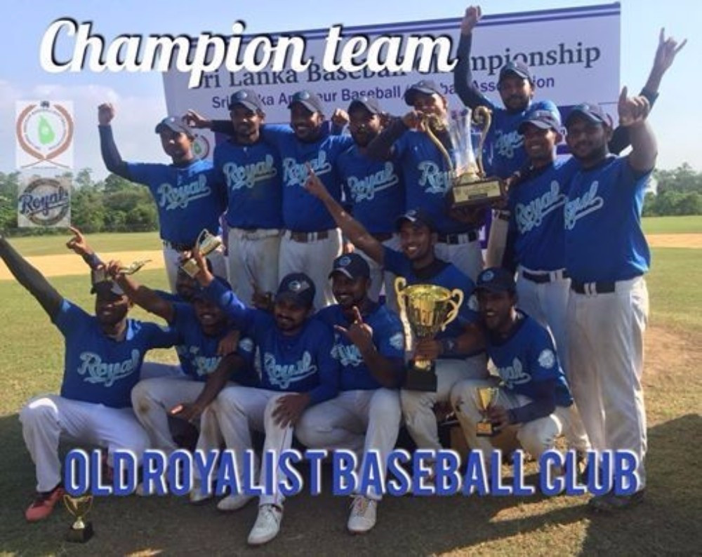 The Old Royalist Baseball Club claimed Sri Lanka's national title ©Official Sri Lanka Baseball