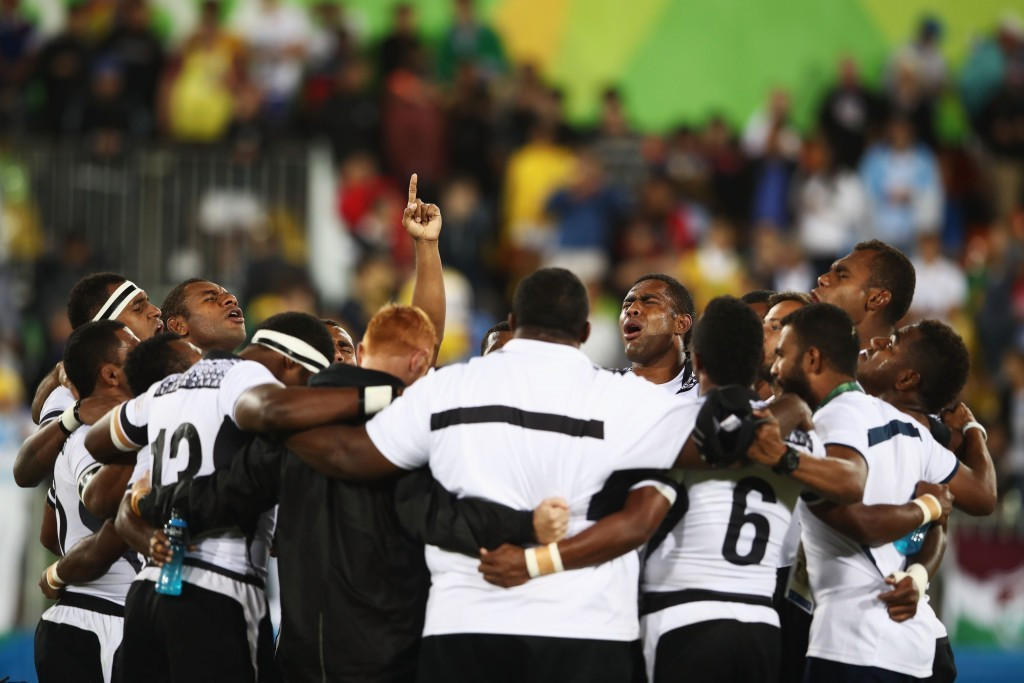 Fiji's rugby sevens team won the country's first gold medal at a Games in Rio ©Getty Images