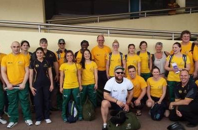 The first members of the Australian team, who are competing at the Pacific Games for the first time, arrived today ©AOC
