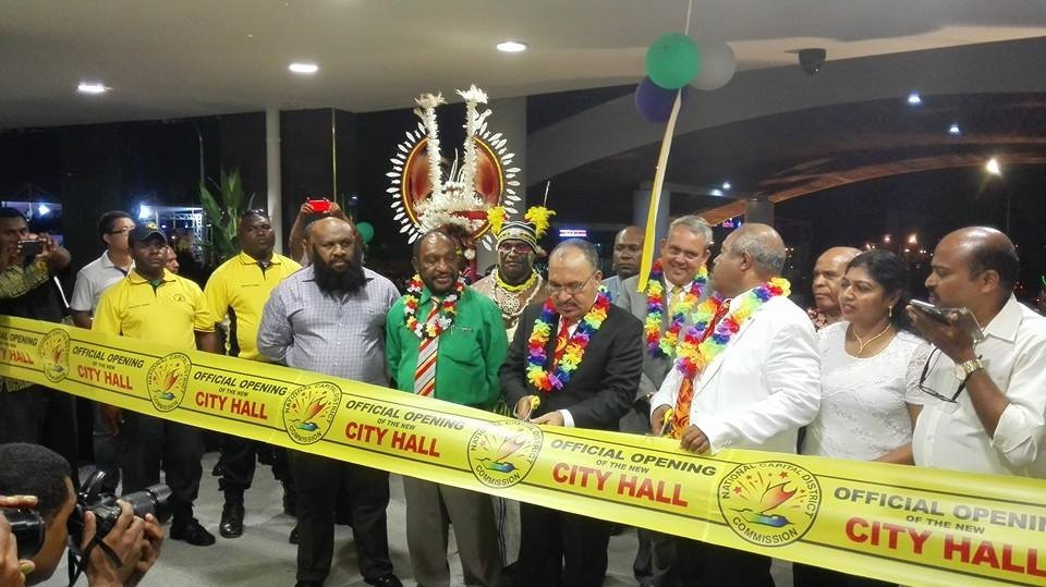 Papua New Guinea Prime Minister Peter O'Neill officially opened the brand new City Hall in the heart of the nation's capital ©Justin Tkatchenko/Facebook