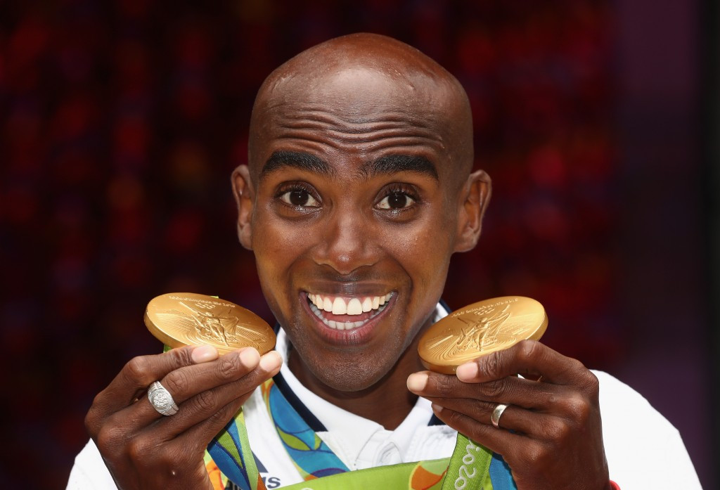Mo Farah with his two golds from Rio. Will he become Sir Mo? ©Getty Images
