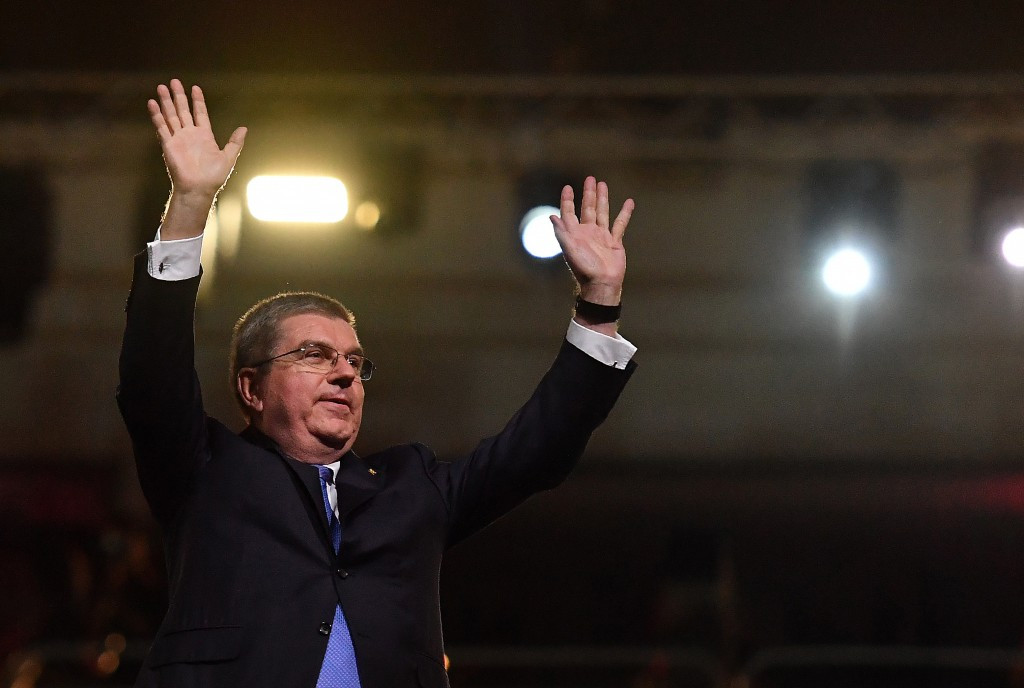 Thomas Bach, pictured at the Rio 2016 Opening Ceremony, praised what he saw as a 