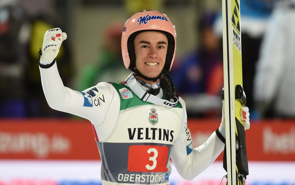 Stefan Kraft has won the first stage of the Four Hills Tournament in Oberstdorf in Germany today ©Getty Images 
