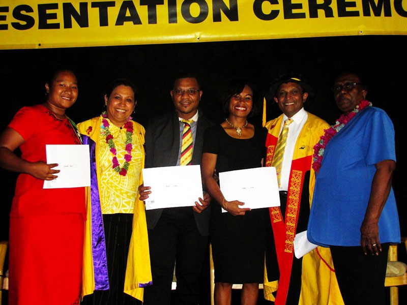 Four athletes have graduated after backing from PNGOC ©PNGOC