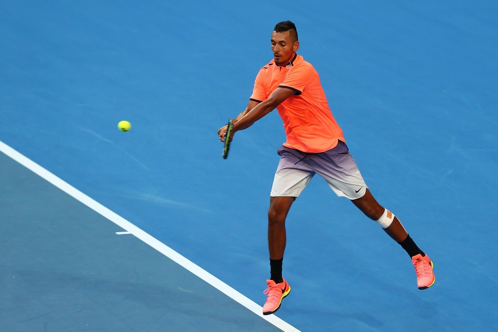 Nick Kyrgios was part of the Australian team that lost their opening match of the 2017 Hopman Cup in Perth today ©Getty Images 