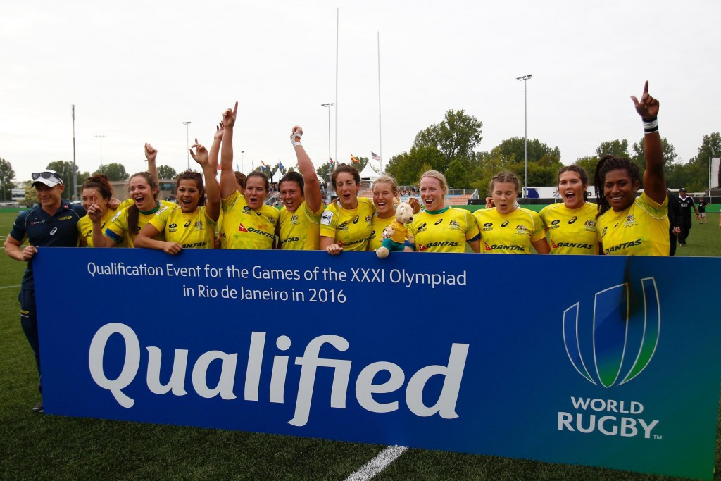 Nicole Beck was part of the Australian team who have secured a spot at the Rio 2016 Olympic Games thanks to a third place finish in the Women's Rugby Sevens Series