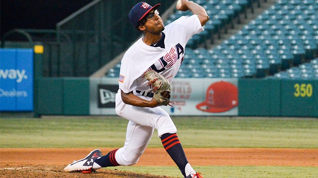 Collegiate national team member Ricky Tyler Thomas has been recognised as USA Baseball’s top player at the organisation’s annual awards ceremony for 2016 ©USA Baseball