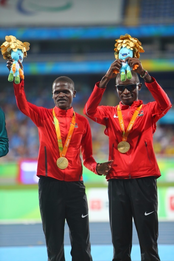 Samuel Muchai Kimani (right) won two gold medals at Rio 2016 ©Getty Images