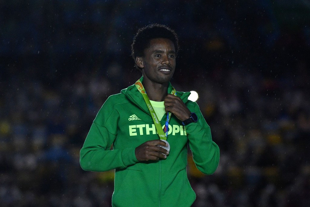 Feyisa Lilesa has not returned to Ethiopia since winning Olympic marathon silver at Rio 2016 ©Getty Images