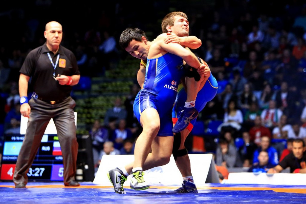 Russia's Magomed Kurbanaliev won the 70kg freestyle title at last month's Wrestling World Championships for non-Olympic weights in Budapest ©UWW