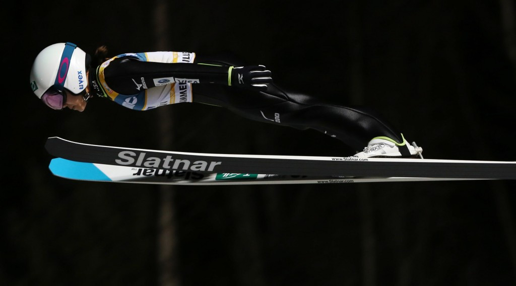Japan’s Sara Takanashi will continue her quest to defend the women’s FIS Ski Jumping World Cup title this weekend ©Getty Images