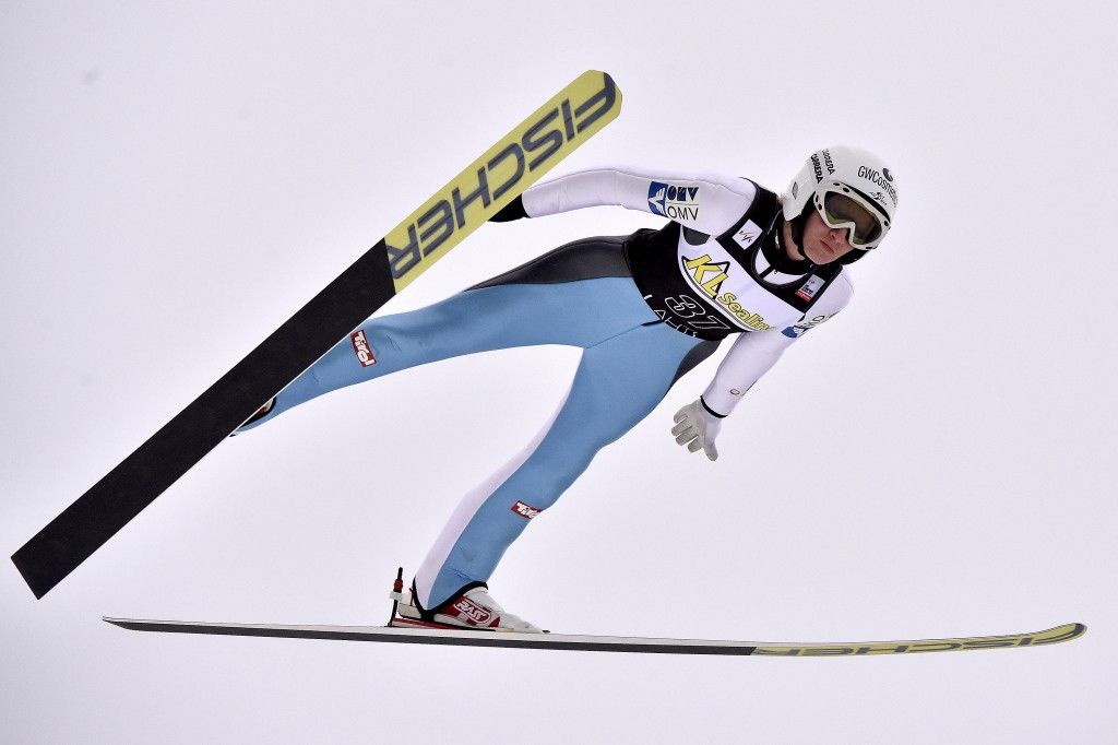 Austria's Daniela Iraschko-Stolz is Sara Takanashi's closest challenger in the FIS Ski Jumping World Cup standings ©Getty Images