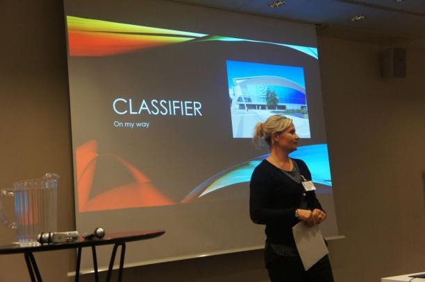 Zenta Frerks gave a talk during the conference about her job as a classifier for wheelchair rugby and Para-cycling ©NPC Denmark