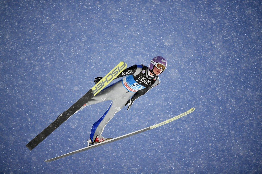 Germany's Andreas Wellinger has won the final qualifying event of the Four Hills Tournament in Bischofshofen today ©Getty Images