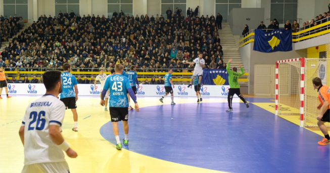 Estonia defeated Kosovo 13-7 in a EHF 2020 European Championship qualification match ©Kosovo Handball Federation