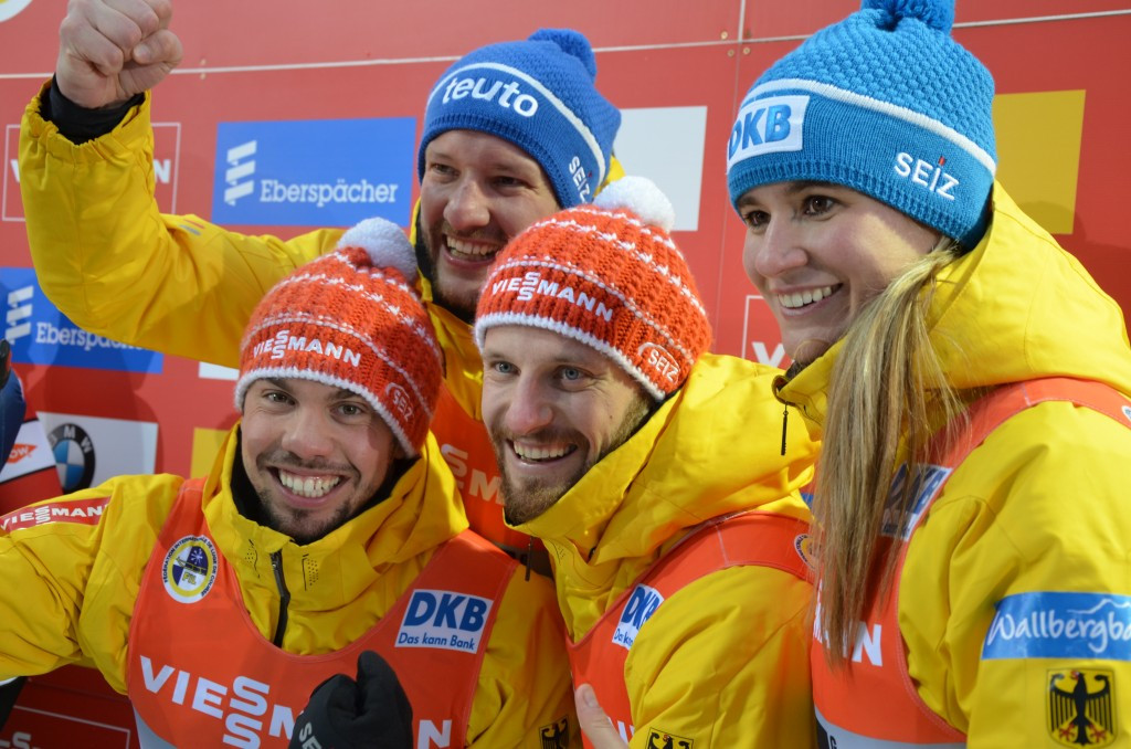Germany successfully defended their European team relay title ©FIL