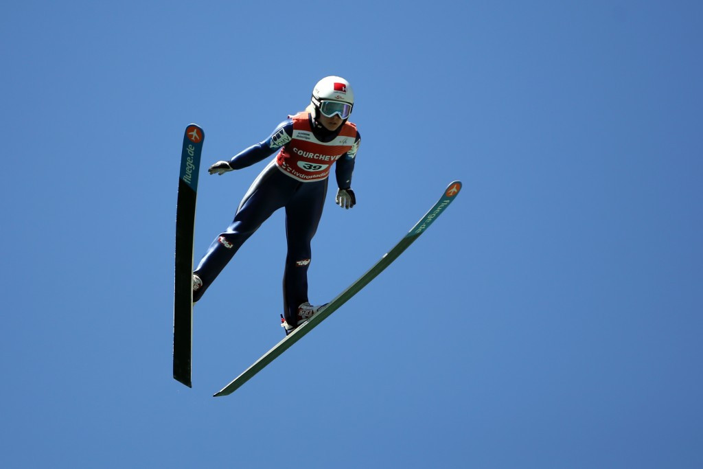 Austria's Chiara Hoelzl has topped the qualification standings at the women’s FIS Ski Jumping World Cup event in Oberstdorf today ©Getty Images