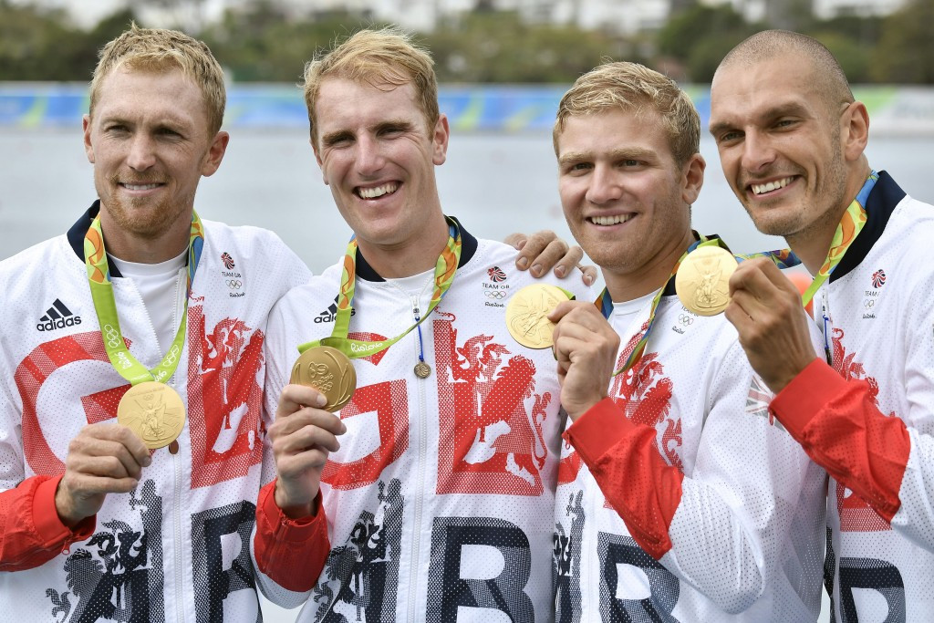 Double Olympic gold medallist Alex Gregory (left) has announced his retirement from rowing ©Getty Images