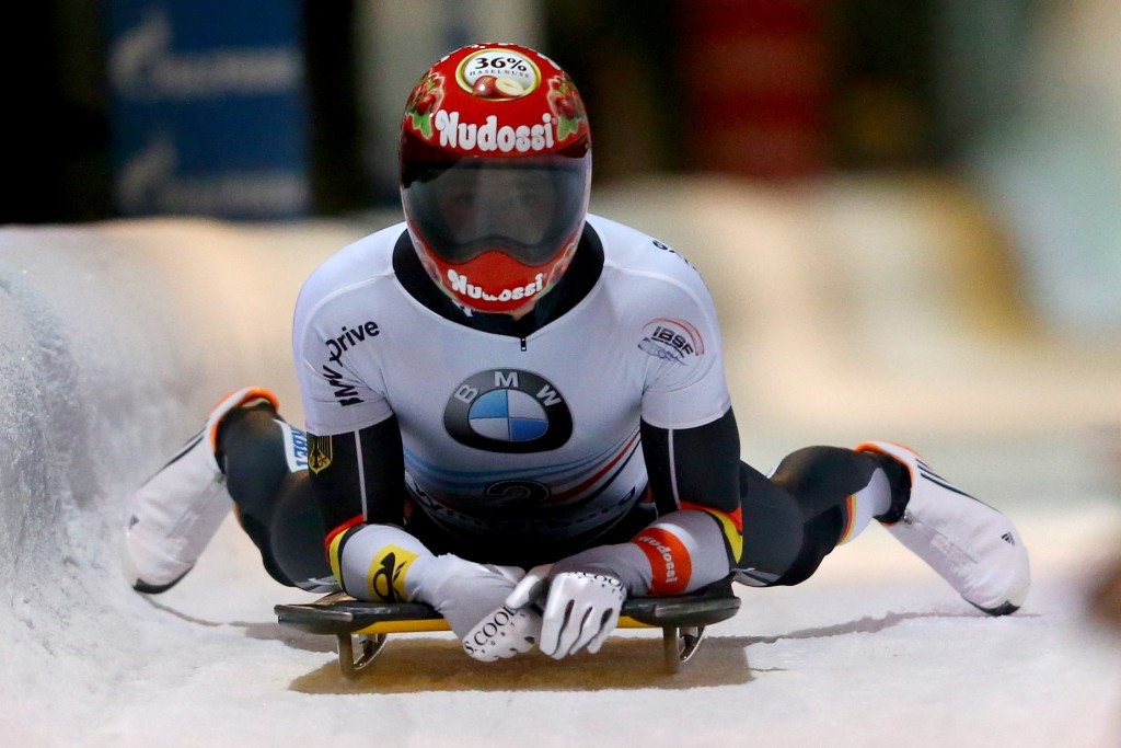 Grotheer wins maiden skeleton World Cup event by setting track record in Altenberg 