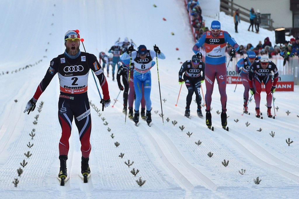 Martin Johnsrud Sundby won the sixth stage of the men's event but still trails Sergey Ustiugov overall ©Getty Images
