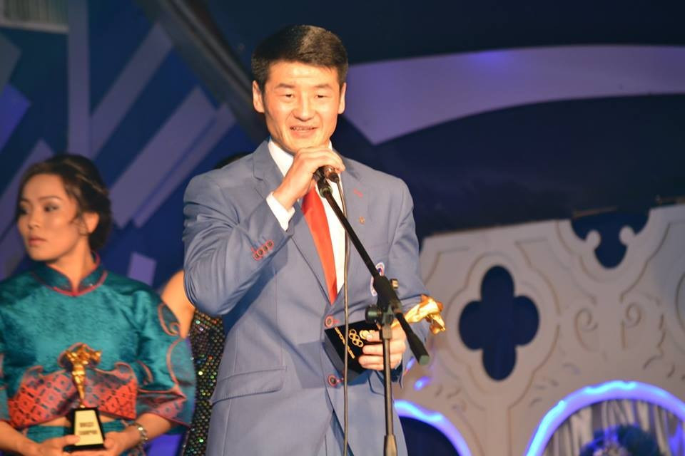 Dorjnyambuugiin Otgondalai won the best male athlete prize ©MNOC